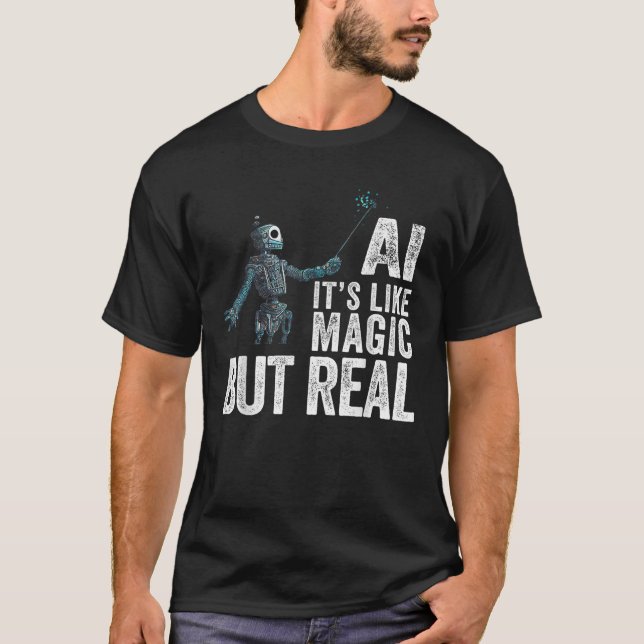 Artificial Intelligence Robot Funny AI  T-Shirt (Front)
