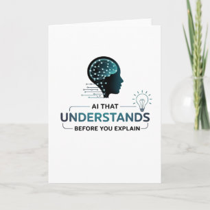 Artificial Intelligence Smart Tech Design Card