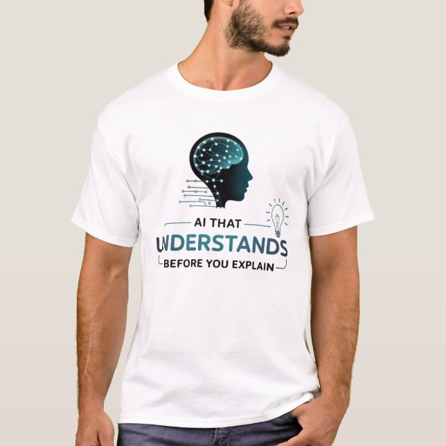 Artificial Intelligence Smart Tech Design T-Shirt (Front)