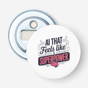 Artificial Intelligence Superpower Graphic Bottle Opener
