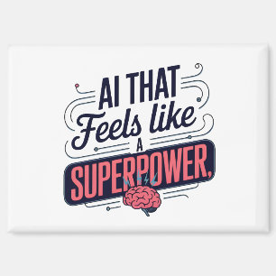 Artificial Intelligence Superpower Graphic Magnet