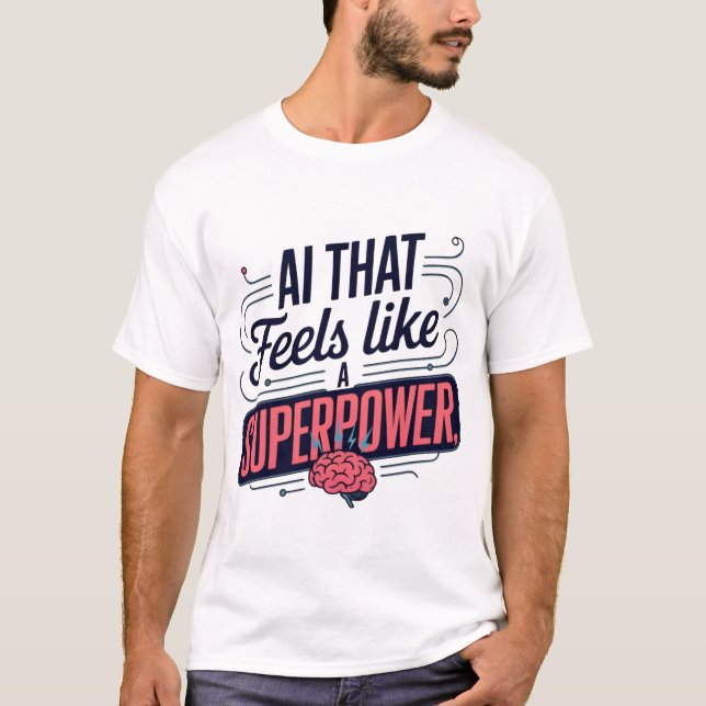 Artificial Intelligence Superpower Graphic T-Shirt (Front)