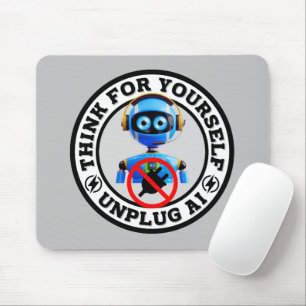 Artificial Intelligence - Unplug AI Mousepad