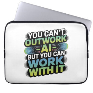 Artificial Intelligence Work With AI Graphic Laptop Sleeve