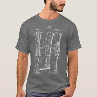 Artificial Leg 1912 Patent Print Prosthetic Limb P T-Shirt