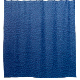 Artificial soft blue leather. Faux leather texture Shower Curtain