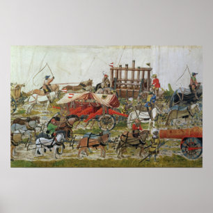 Artillery train of Maximilian I Poster