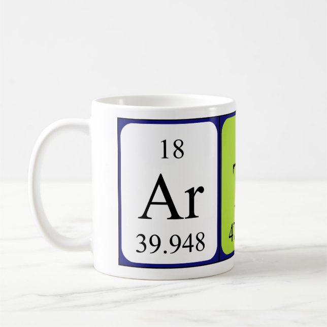 Artis periodic table name mug (Left)