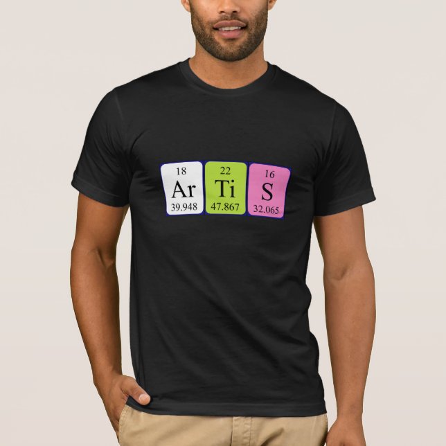 Artis periodic table name shirt (Front)