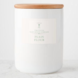 Artisan bakery business branding food ingredient label