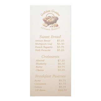 Artisan Bread Basket Rack Card