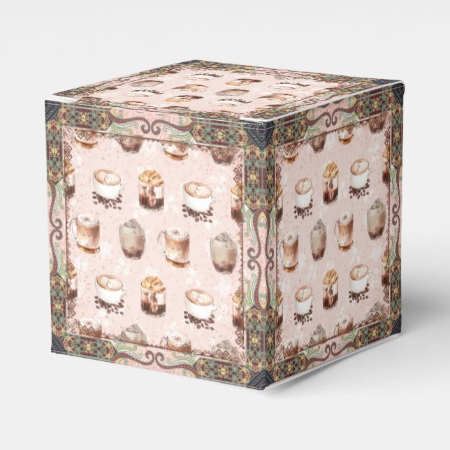 Artisan Café Watercolor Favour Box (Front Side)