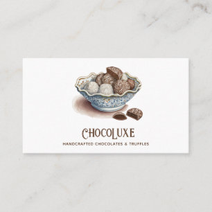 Artisan Chocolate Candy & Truffle Confections Business Card