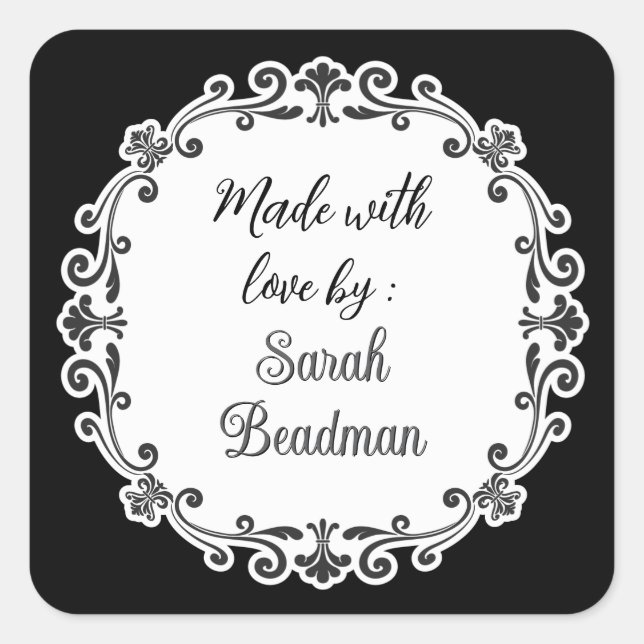 Artisan Craft Made With Love by Label Sticker (Front)