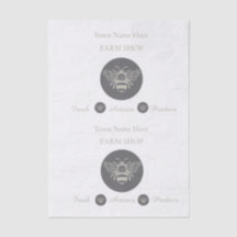Artisan Farm Shop or Farmers Market Bee Logo