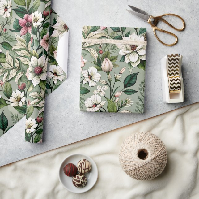 Artisan Florals 02 Wrapping Paper (Crafts)