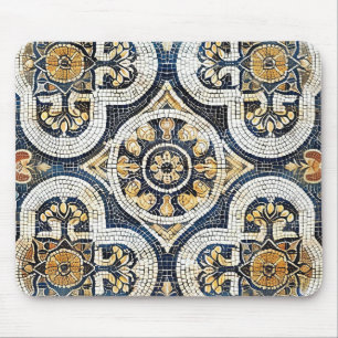 Artisan Geometric Floral Mouse Pad