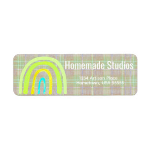 Artisan Handmade Happiness  Return Address Label