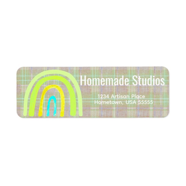 Artisan Handmade Happiness  Return Address Label (Front)