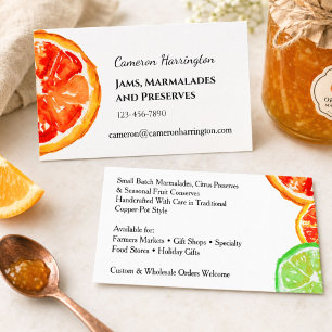 Artisan Marmalade Preserves Jam Maker              Business Card