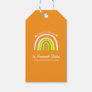 Artisan Rainbow 'Happiness is Homemade' Gift Tags