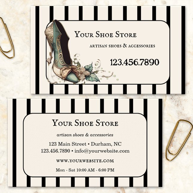Artisan Shoes Fashion Business Card (Creator Uploaded)