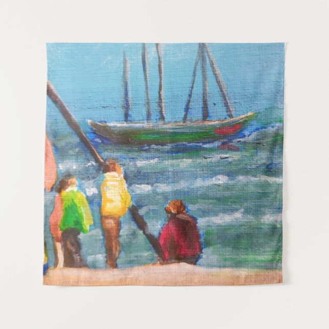 Artisanal Fishermen Tapestry (Front)