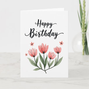Artisanal Script Birthday Card