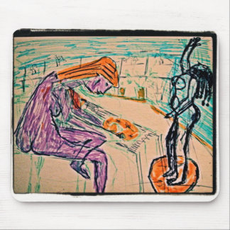Artist and Model Mouse Pad