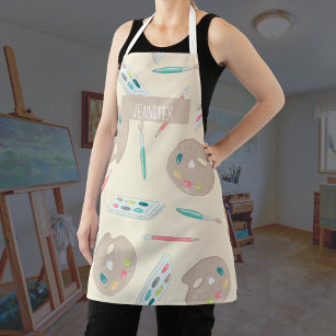 Artist Apron Smock with Art Supplies