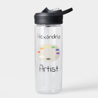 Artist Art Palette Personalised  Water Bottle
