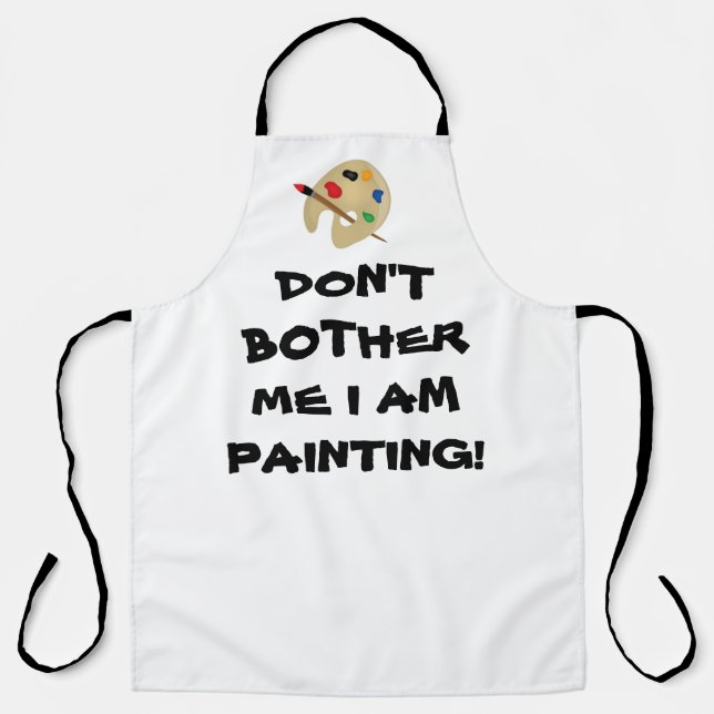 ARTIST AT WORK  art smock Adult Apron (Front)