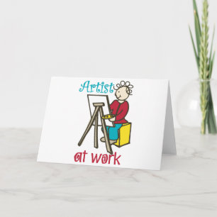 Artist At Work Card