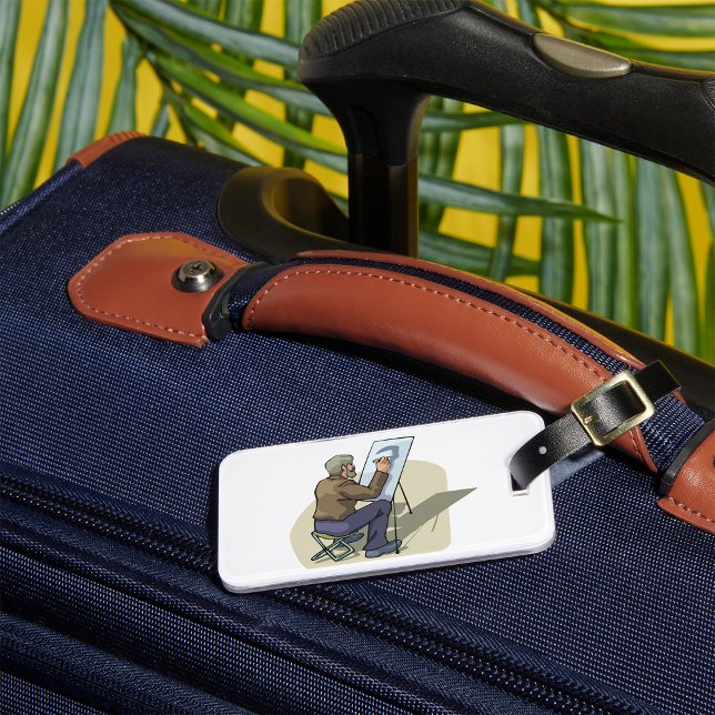 Artist At Work Luggage Tag (Creator Uploaded)