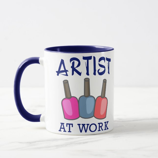 Artist at Work Mug (Left)