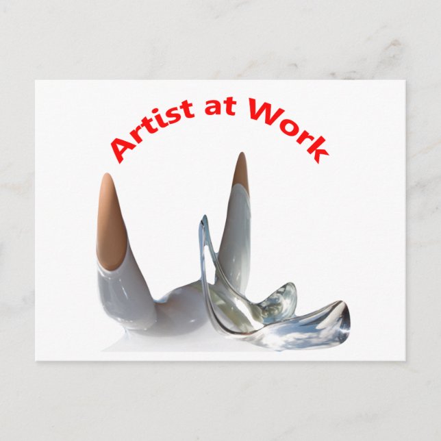 Artist at Work Postcard (Front)