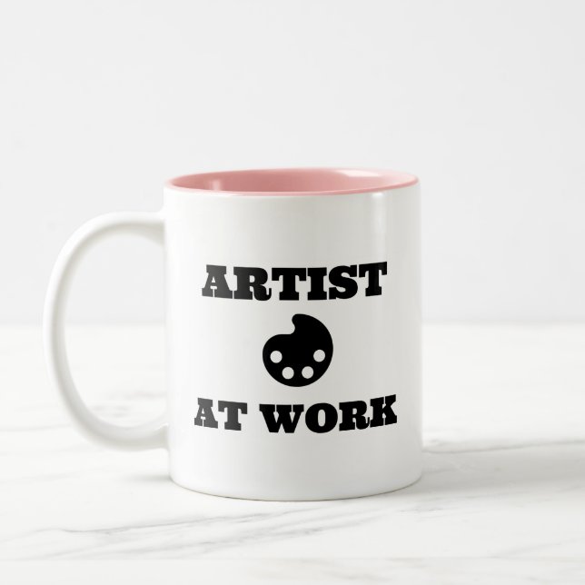 Artist At Work Two Toned Mug (Left)