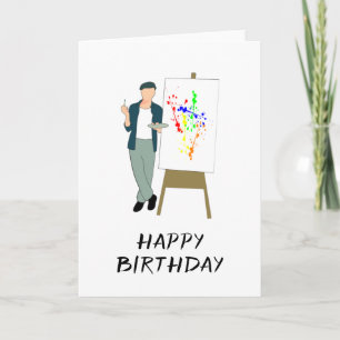 Artist birthday card