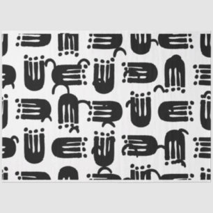 Artist Black White Large Comb Dot Texture Tissue Paper