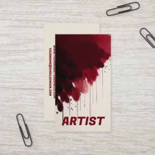 Artist Bold Business Card