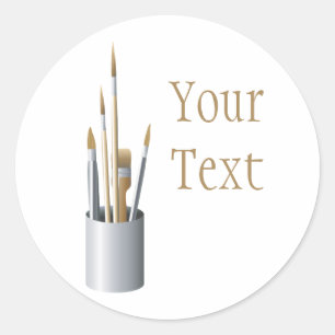 Artist Brushes Sticker