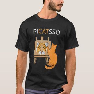 Artist Cat Picatsso  Kitten Paints a Watercolour T-Shirt