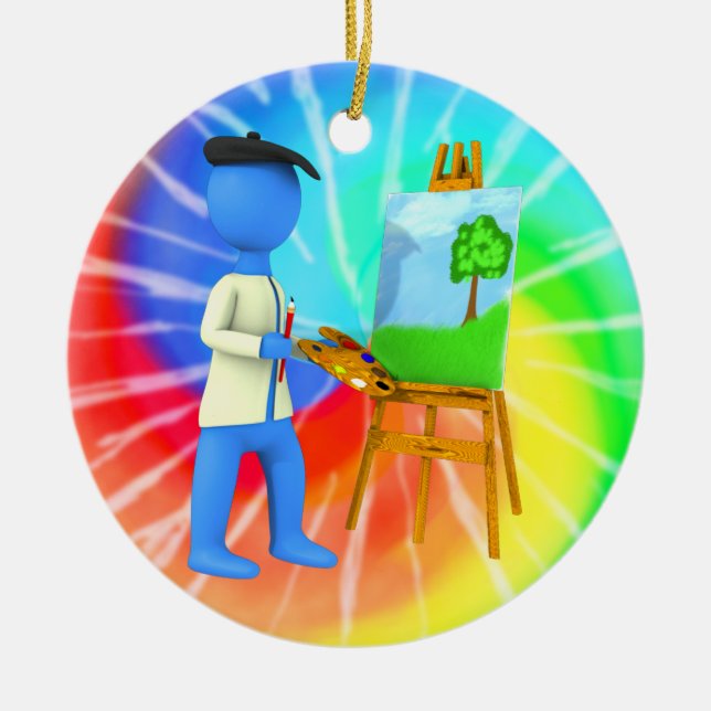 Artist Ceramic Tree Decoration (Front)