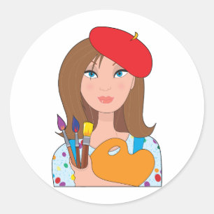 Artist Classic Round Sticker