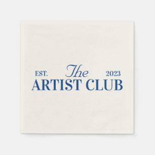 Artist club themed party  napkin
