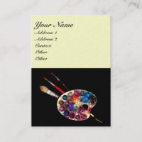ARTIST COLOR PALETTE ,black,gold metallic paper