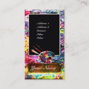 ARTIST COLOR PALETTE / Painter,Fine Art Materials Business Card