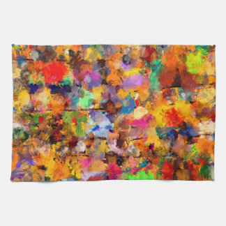 Artist Colour Abstract Art Dab Tea Towel