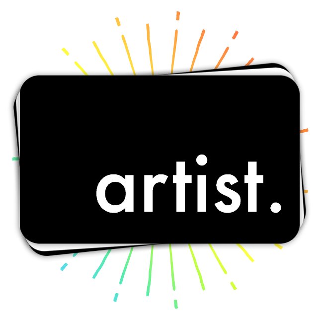 artist. (colour customisable) business card (Creator Uploaded)