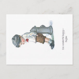 Artist Comic Children Old Postcard